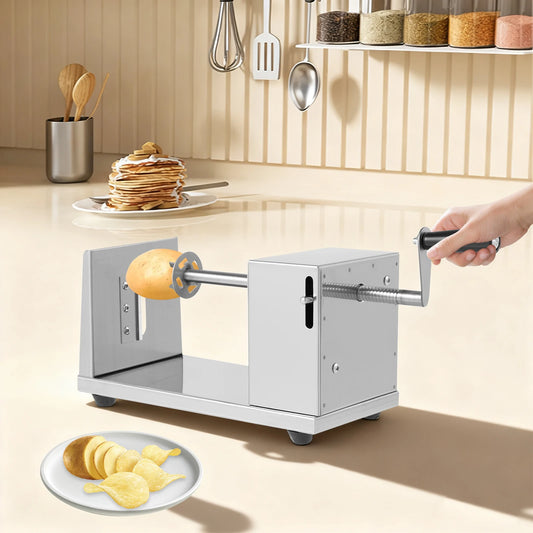 Manual Spiral Potato Twister Cutter Hand Operated Slicer Practical Kitchen Accessory For Spiral Chip Snack Making Home Kitchen Street Food Diy Preparation Work