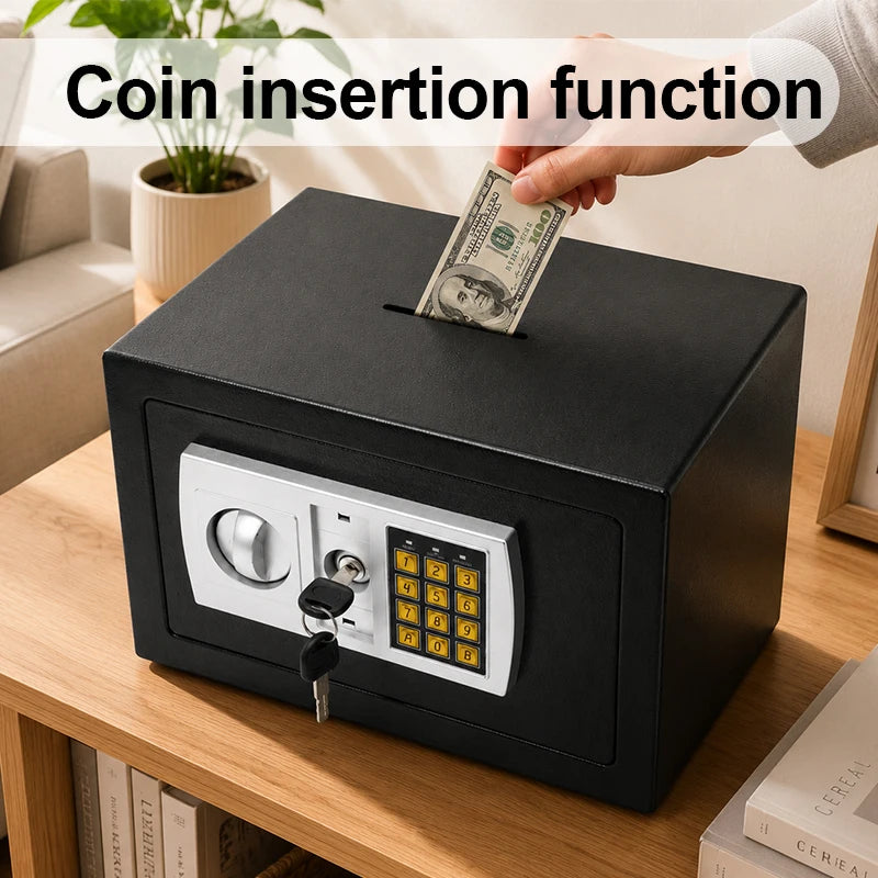 Electronic password Security Box, college dorm saferroomhome,safe,storage,box office savings, safes Mechanical safe box for money key lockbox safebox ——No batteries were provided